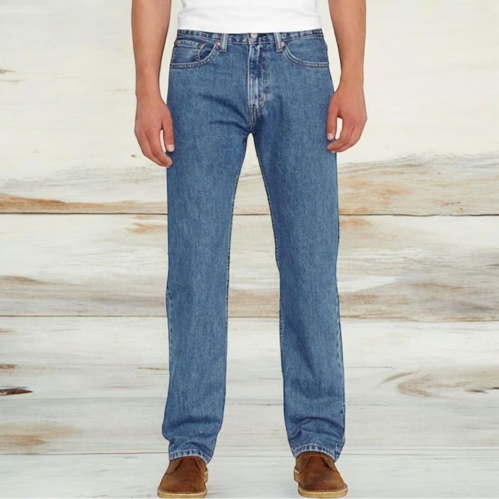 Levi’s Men’s 505 Denim Straight Leg Jeans Size 42x30